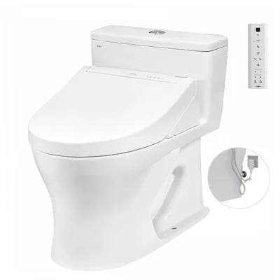 Bồn cầu TOTO MS855CDW15#XW 1 khối (Giấu dây) nắp điện tử TCF24460AAA