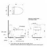 Bồn cầu TOTO MS857DE4#XW 1 khối nắp rửa cơ TCW1211A - Ảnh 6