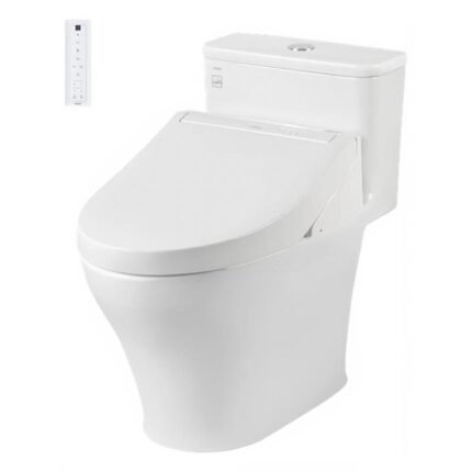 Bồn cầu TOTO MS857DW14#XW 1 khối, nắp điện tử TCF24410AAA