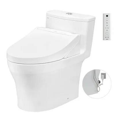 Bồn cầu TOTO MS885CDW15#XW 1 khối (Giấu dây) nắp điện tử TCF24460AAA