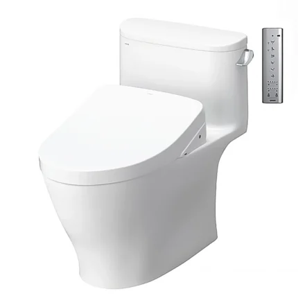 Bồn cầu TOTO MS887RW11#XW 1 khối, nắp điện tử TCF4911Z, xả gạt