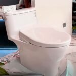 Bồn cầu TOTO MS887CRW23#XW 1 khối (Giấu dây), nắp điện tử TCF47360GAA, xả gạt - Ảnh 2