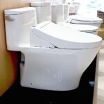 Bồn cầu TOTO MS887RW14#XW 1 khối, nắp điện tử TCF24410AAA, xả gạt - Ảnh 4