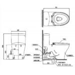 Bồn cầu TOTO MS889DRE4#XW 1 khối nắp rửa cơ TCW1211A (E4) - Ảnh 5