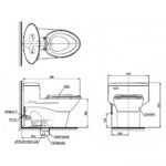 Bồn cầu TOTO MS904T2#XW 1 khối nắp êm TC393VS - Ảnh 5
