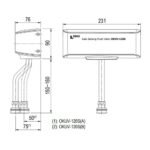 Van xả tiểu INAX OKUV-120S(B)-0.5DC(OKUV120S(B)0.5DC) cảm ứng dùng Pin - Ảnh 2
