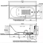 Bồn tắm TOTO PAY1710V#W/ TVBF411 dạng xây, kèm ống thải TVBF411 - Ảnh 4