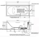 Bồn tắm TOTO PAY1730V#W dạng xây - Ảnh 4