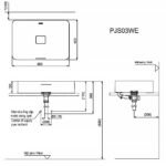 Chậu rửa mặt lavabo TOTO PJS03WE#MW đá, đặt bàn - Ảnh 5