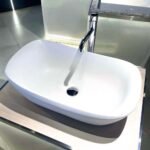 Chậu rửa mặt lavabo TOTO PJS07WE#GW đá, đặt bàn - Ảnh 2