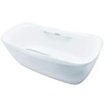 Bồn tắm TOTO PJY1734HPWEN#GW/ TVBF412 đá cẩm thạch đặt sàn, có tay vịn, kèm ống thải TVBF412