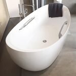 Bồn tắm TOTO PJY1814HPWE#GW đá cẩm thạch đặt sàn, có tay vịn - Ảnh 4