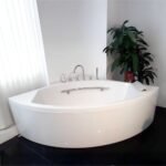 Bồn tắm TOTO PPY1543-4HPE#P dạng góc ngọc trai, bộ xả nhấn DB505R-2B - Ảnh 3