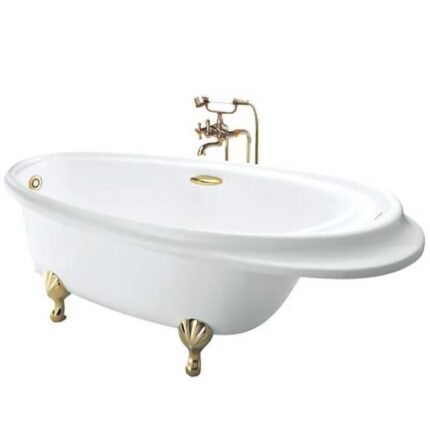 Bồn tắm TOTO PPY1610PTE#P/ TVBF412 đặt sàn ngọc trai kèm ống thải TVBF412