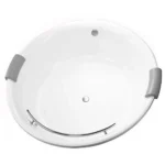 Bồn tắm TOTO PPY1720HPTE#P/ TVBF412 đặt sàn ngọc trai,có tay vịn, kèm ống thải TVBF412