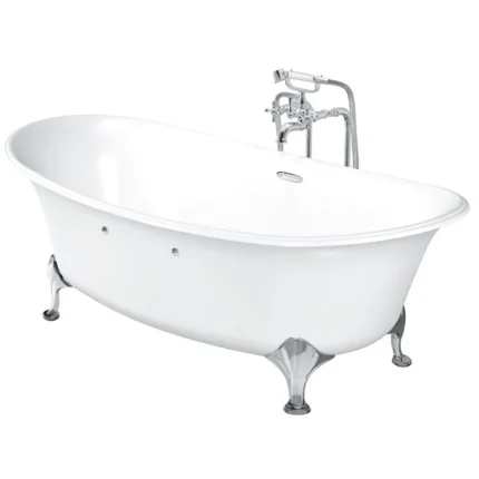 Bồn tắm TOTO PPY1806PWNE#P đặt sàn ngọc trai, kèm chân