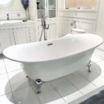 Bồn tắm TOTO PPY1806PWNE#P đặt sàn ngọc trai, kèm chân - Ảnh 2