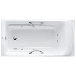 Bồn tắm TOTO PPYK1760ZRHPNE#P/ TVBF412/ DB505R-2B đặt sàn ngọc trai, có tay vịn, massage kèm ống thải TVBF412