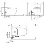Bồn cầu thông minh INAX AC-816VN/ BW1 (AC816VN) SARAS LIGHT-E - Ảnh 6