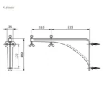 Bộ giá đỡ lavabo âm bàn TOTO TL516GV - Ảnh 2