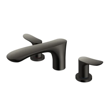 Vòi xả bồn tắm TOTO TBG01201BA#MBL dòng GO (3 lỗ) đen mờ