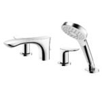 Vòi xả bồn tắm TOTO TBG01202B dòng GO (4 lỗ), kèm tay sen