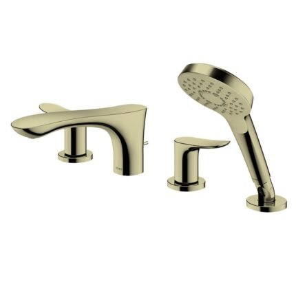 Vòi xả bồn tắm TOTO TBG01202BB#BFG dòng GO (4 lỗ), màu Vàng pháp mờ, kèm tay sen