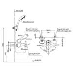 Vòi sen tắm TOTO TBG01302BA#MBL nóng lạnh (không kèm tay sen ) - Ảnh 2