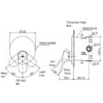 Van điều chỉnh nhiệt độ TOTO TBG01303BB#MBL (không kèm phụ kiện âm tường) - Ảnh 2
