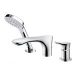 Vòi xả bồn tắm TOTO TBG01305BB, nóng lạnh, dòng GO (3 lỗ), màu Crom bóng, kèm tay sen