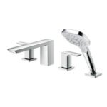 Vòi xả bồn tắm TOTO TBG02202B, nóng lạnh, dòng GR (4 lỗ), màu Crom bóng, kèm tay sen