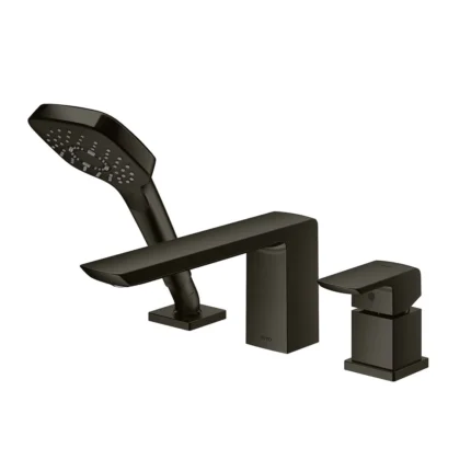 Vòi xả bồn tắm TOTO TBG02305AA#MBL nóng lạnh, dòng GR (3 lỗ, màu đen mờ, kèm tay sen