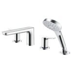 Vòi xả bồn tắm TOTO TBG03202B nóng lạnh, dòng GS (4 lỗ), màu Crom bóng, kèm tay sen