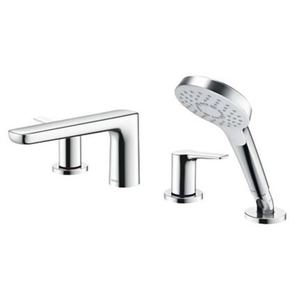 Vòi xả bồn tắm TOTO TBG03202B nóng lạnh, dòng GS (4 lỗ), màu Crom bóng, kèm tay sen