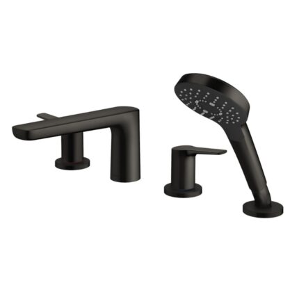 Vòi xả bồn tắm TOTO TBG03202BC#MBL nóng lạnh, dòng GS (4 lỗ), màu đen mờ, kèm tay sen