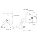 Van điều chỉnh nhiệt độ TOTO TBG04303BB#MBL (không kèm phụ kiện âm tường) đen mờ - Ảnh 2