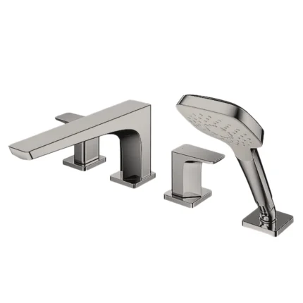 Vòi xả bồn tắm TOTO TBG07202A#BN  nóng lạnh, dòng GE (4 lỗ), màu Nickel mờ, kèm tay sen