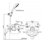 Vòi sen tắm TOTO TBG07302VA/ TBW01010V nóng lạnh - Ảnh 4