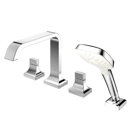 Vòi xả bồn tắm TOTO TBG08202A nóng lạnh, dòng GC (4 lỗ), màu chrome, kèm tay sen