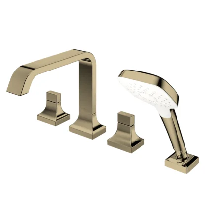 Vòi xả bồn tắm TOTO TBG08202A#BBR nóng lạnh, dòng GC (4 lỗ), màu Đồng mờ, kèm tay sen