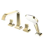 Vòi xả bồn tắm TOTO TBG08202A#PBR nóng lạnh, dòng GC (4 lỗ), màu Đồng bóng, kèm tay sen