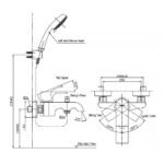 Vòi sen tắm TOTO TBG08302BA#MBL nóng lạnh dòng GC (không kèm tay sen) - Ảnh 2