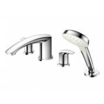 Vòi xả bồn tắm TOTO TBG09202A nóng lạnh, dòng GM (4 lỗ), màu chrome, kèm tay sen