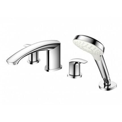 Vòi xả bồn tắm TOTO TBG09202A nóng lạnh, dòng GM (4 lỗ), màu chrome, kèm tay sen