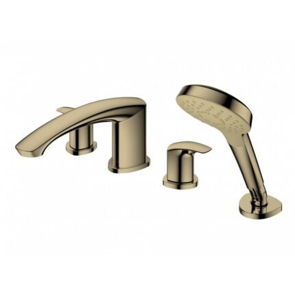 Vòi xả bồn tắm TOTO TBG09202A#BBR nóng lạnh, dòng GM (4 lỗ), màu Đồng mờ, kèm tay sen