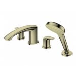 Vòi xả bồn tắm TOTO TBG09202A#BFG nóng lạnh, dòng GM (4 lỗ), màu Vàng pháp mờ, kèm tay sen