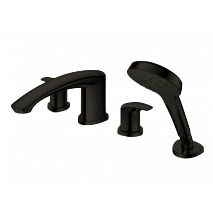 Vòi xả bồn tắm TOTO TBG09202A#MBL nóng lạnh, dòng GM (4 lỗ), màu đen mờ, kèm tay sen