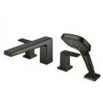 Vòi xả bồn tắm TOTO TBG10202A#MBL nóng lạnh, dòng GB (4 lỗ), màu đen mờ, kèm tay sen