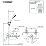 Vòi sen tắm TOTO TBG10302BA#MBL nóng lạnh (không kèm tay sen) - Ảnh 3