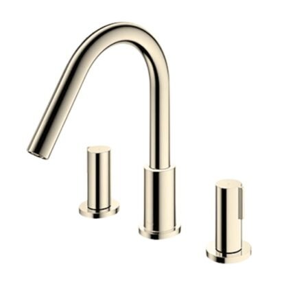 Vòi xả bồn tắm TOTO TBG11201B#PBR nóng lạnh, dòng GF (3 lỗ), màu đồng bóng